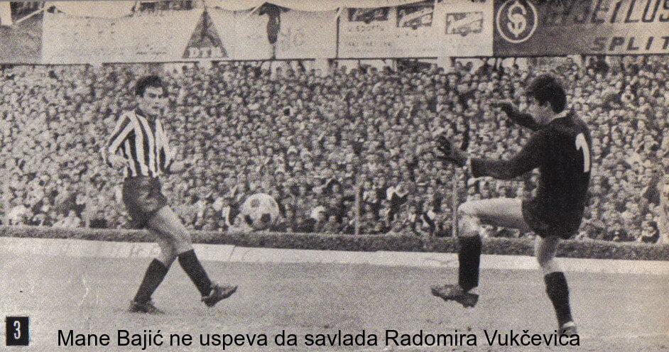 Mane Bajic pred golom Hajduka